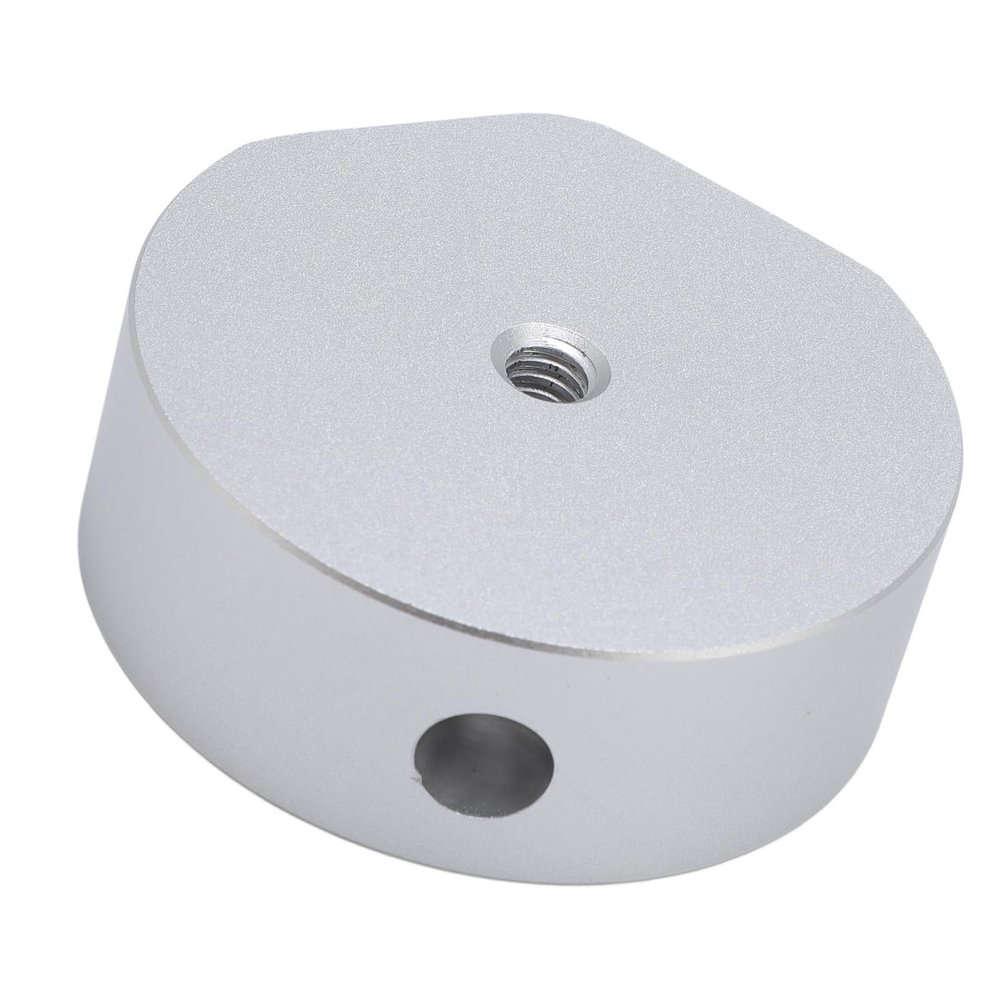 Satellite Tripod Mount Adapter, Universal Aluminum Alloy 1/4 Inch Threaded Satellite Tripod Mount Adapter Compatible with Rectangular Dish Satellit (Silver)