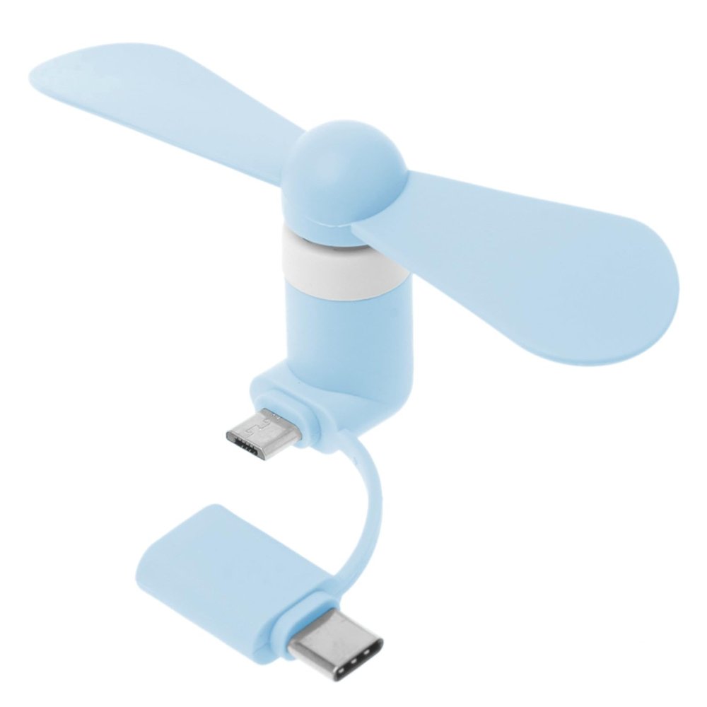 COPLKY Fan USB Fan Type C Removable Gadgets Low Power for Powerbank PC Laptop