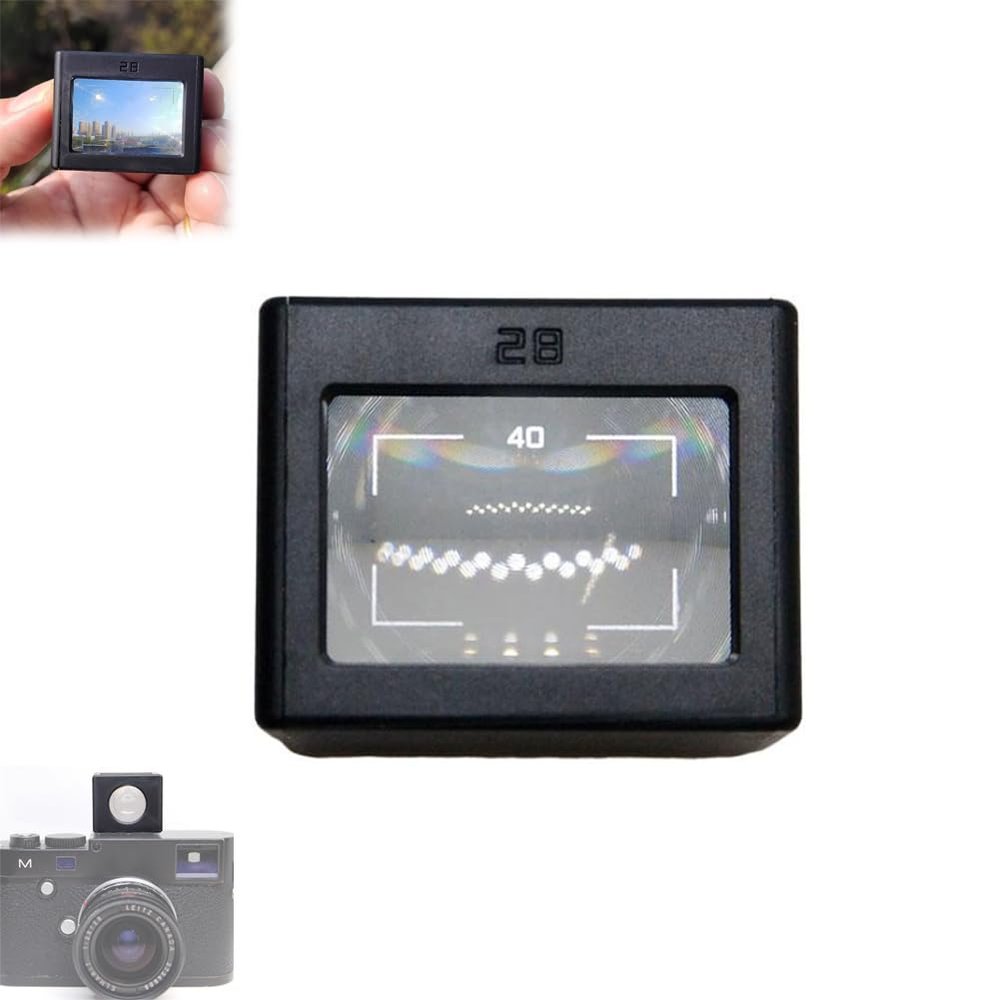 GINTBN 28mm(40 Frame) Optical Waist Level Viewfinder, Replacement Camera External Optical Viewfinder Waist Level Viewfinder Part, Enhanced Shooting Experience Camera Viewfinder