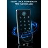 DUYHBAWRS-007 Smart Deadbolt Locks of Tuya App Biometric Fingerprint Password Keyless Entry Front Door Lock view 3