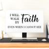 Baocicco I Will Walk by Faith Even When I Cannot See Waterproof Computer Monitor Cover 22, 23, 24, 25 Inch Anti-Static Dustproof Protective Cover for LCD/LED/HD Full Body Cover for Computer Screen view 2