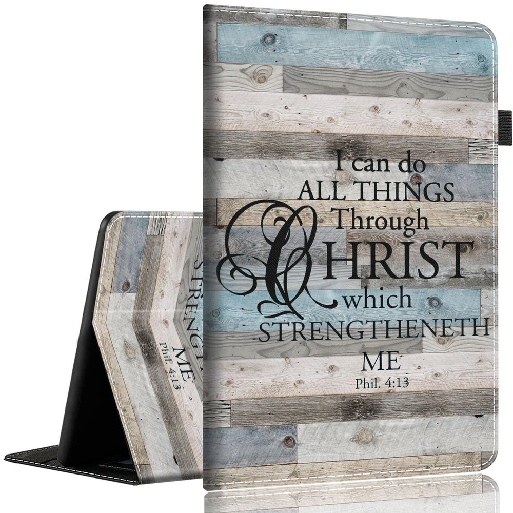 Case for 6.8" Kindle Paperwhite (11th Gen-2021) and Kindle Paperwhite Signature Edition, Light Shell Cover with Auto Wake/SleepI Can Do All Things Through Christ Who Strengthens Me