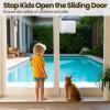 STERGDE Sliding Door Lock 4 Pack, Prevent children from opening sliding doors, sliding door baby proof, Easy To Install, For Sliding Glass Doors, Sliding Windows, Sliding Closets, EtcGrey view 2