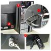 COPLKY Computer Case Screw Styles Lock Desktop Computer Hosting Chassis Lock PC Management Lock Anti-Theft Lock with Keys view 2