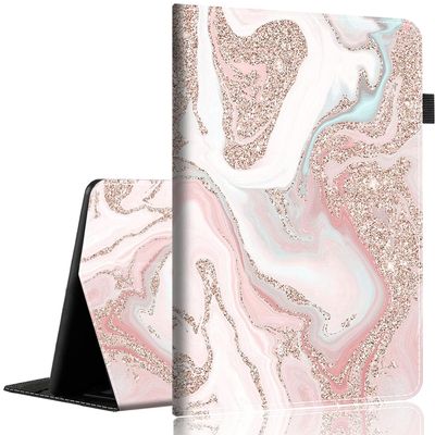 Case for 6.8" Kindle Paperwhite (11th Gen-2021) and Kindle Paperwhite Signature Edition, Light Shell Cover with Auto Wake/Sleep for Kindle Paperwhite 2021Rose Gold Glitter Coral Gray Marble