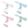 COPLKY Fan USB Fan Type C Removable Gadgets Low Power for Powerbank PC Laptop view 3