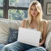 BlHMCASE Compatible with MacBook Pro 14 inch Case Cute White Bow Heart view 2