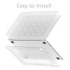 BlHMCASE Compatible with MacBook Pro 14 inch Case Cute White Bow Heart view 3