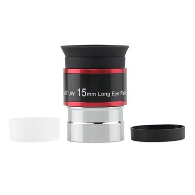 1.25 Inches 68 Degree 15mm Wide Angle Eyepiece Long Multi-Coated Astronomical Telescope Accessories