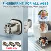Richelock Fingerprint Door knob, Smart Biometric Door Lock with Keypad, Keyless Entry Code Door Knob, Waterproof & Weatherproof , Auto Lock ,Voice Navigation, For Bedroom, Gate,Office view 3