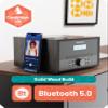 Home Stereo System with CD Player Bluetooth & Radio | 40W FM Radio, Solid Wood Build, 30 Presets | Multi Format Support, CD Player for Home, Compact Music System | Oakcastle Hifi400 view 2