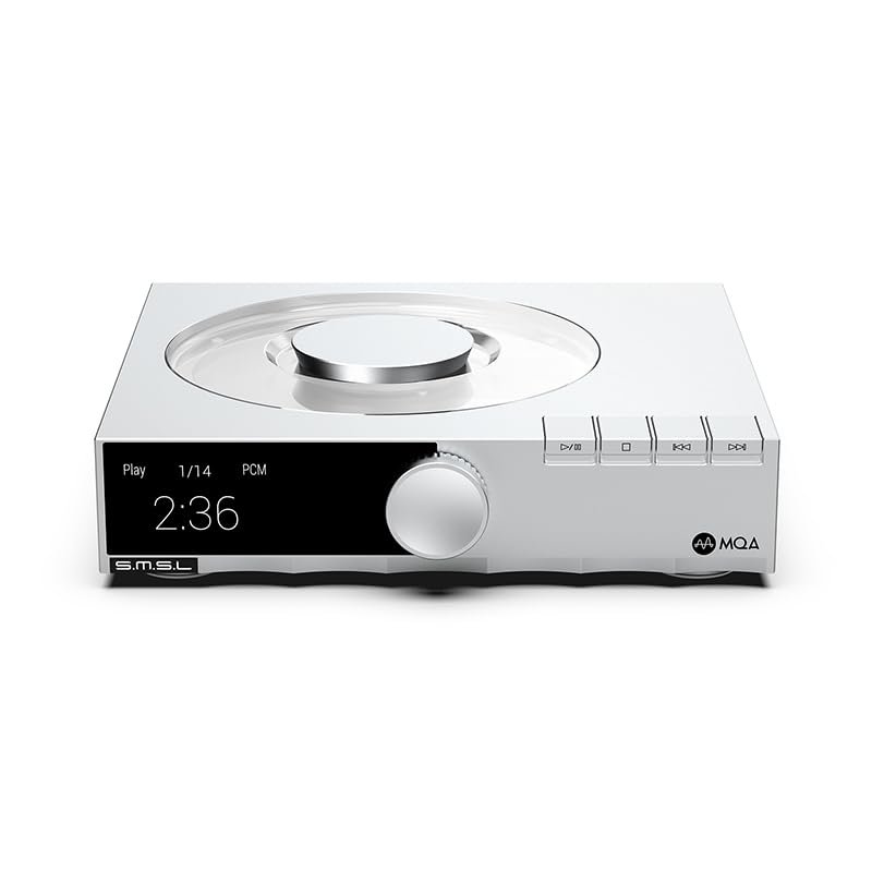 SMSL PL200T CD Player MQA-CD Transport Clock Input Output P.A.S.S. System Optical coaxial AES I2S Output