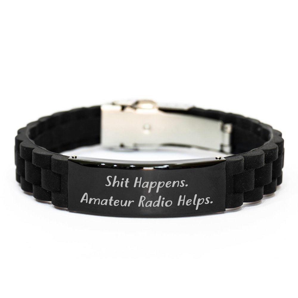 Shit Happens. Amateur Radio Helps. Gifts from Men for Amateur Radio Enthusiasts Birthday Unique