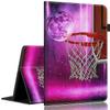 Case for 6" Kindle Paperwhite 5th/6th/7th/10th Gen e-Reader (2012-2018 Release) - PU Leather Sleeve Cover with Auto Sleep/Wake for Kindle Paperwhite 4/3/2/1 6"Basketball Purple Starry Sky view 1