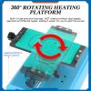 360 Rotating Screen Separator for Phone Repair - Heating, Glue Removal, Frame Separation Tool, Compatible with Straight & Curved Screens,110V view 4