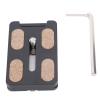 50MM Quick Release Plate, Aluminum Alloy Camera Plate with 1/4in Screw, Lightweight and Compact for DSLR, Mirrorless, Sports Cameras, with Scale, Anti Slip Pads view 1