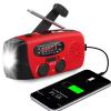 Emergency Hand Crank Radio with LED Flashlight, AM/FM NOAA Weather Radio view 1