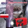 Emergency Hand Crank Radio with LED Flashlight, AM/FM NOAA Weather Radio view 2