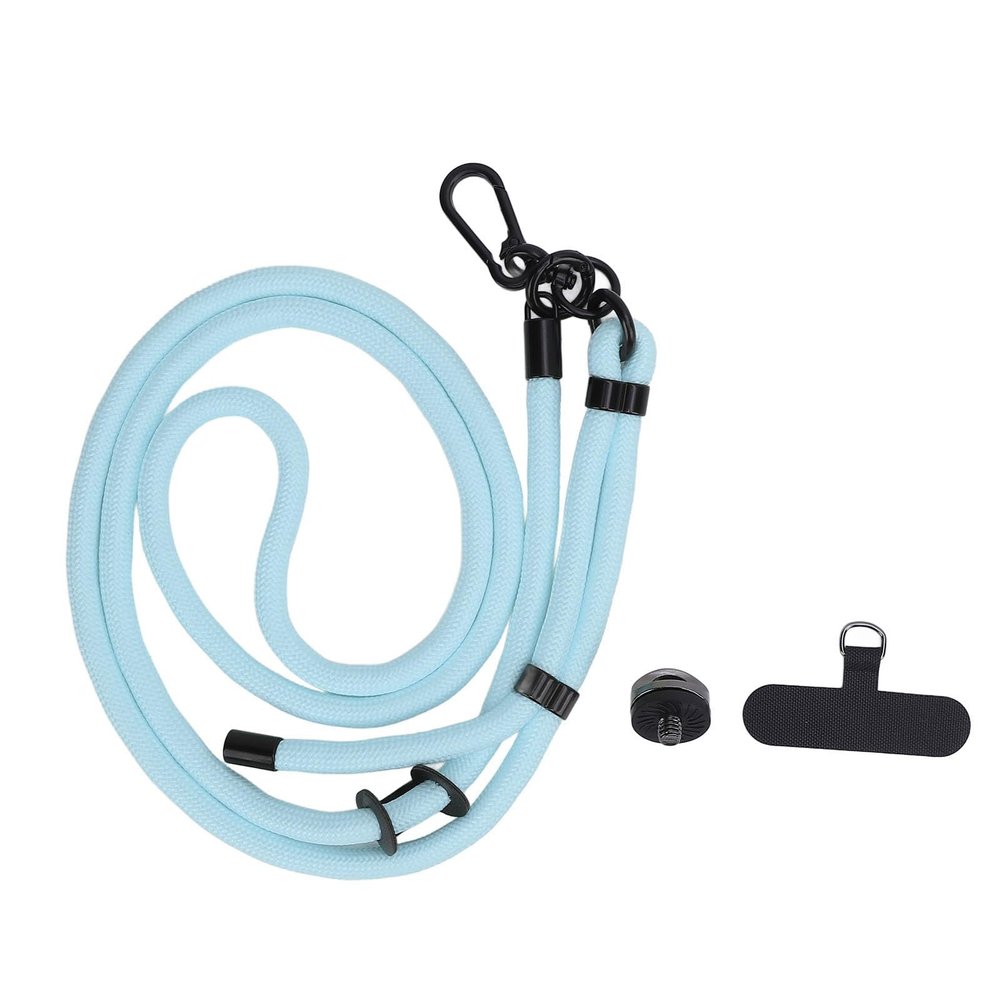 Action Camera Lanyard, 49-85cm Adjustable Strap Anti Lost Rope 1/4 Inch Thread Mount for 3 for Action 5 for ONE X4 (Blue)