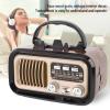 Zunate Retro AM FM Radio with Bluetooth 5.0, Solar Power, USB/TF Card Playback, Portable Rechargeable Speaker for Outdoor Camping, Emergency & Home Use (Black) view 2