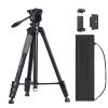 SmallRig CT-07 Aluminum Camera Tripod Stand, 63.4" Travel Tripod for iPhone and Cameras, Phone Tripods with Quick-Switch Vertical/Horizontal Mount, Adjustable Angles & Max. 4kg Load view 1