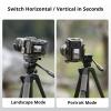 SmallRig CT-07 Aluminum Camera Tripod Stand, 63.4" Travel Tripod for iPhone and Cameras, Phone Tripods with Quick-Switch Vertical/Horizontal Mount, Adjustable Angles & Max. 4kg Load view 2