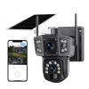 Yoidesu 4K Solar Security Cameras, for Pro APP Connection 2 Way Audio, Home Security Systems 8MP HD Solar Power Outdoor Camera for Home with Solar Panel Power, 4G Network Usage view 1