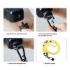 Action Camera Lanyard, 49-85cm Adjustable Strap Anti Lost Rope 1/4 Inch Thread Mount for 3 for Action 5 for ONE X4 (Yellow) view 3