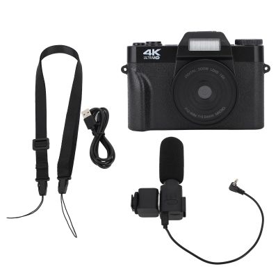 4K Digital Camera 16x Digital Zoom 48MP Vlogging Camera with 3.0 Inch Screen for Photography Support Micro Memory Card