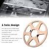 1/4 10.5 Inch Empty Tape Reel, 6 Hole Aluminum Alloy Universal Opening Machine Part, Sound Tape Takeup Reel for Pioneer Reel to Reel Recording Tapes (Gold) view 2