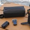Stylish PU Leather Carrying Case for 3, Large Capacity with Soft Velvet Interior, Dual Anti Slip Zippers, Compact Portable Shoulder view 4