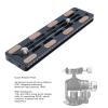 140MM Camera Quick Release Plate with 1/4in 3/8in Screw Aluminum Alloy Camera Mount Adapter Plate Tripod Mount Plate for DSLR Mirrorless Action Camera view 4