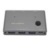 3 Port USB Selector Switch,2 Computers Share 3 USB 3.0 Devices,Support Memory Card Reading, for Wins, OS X, Linux view 1
