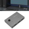 3 Port USB Selector Switch,2 Computers Share 3 USB 3.0 Devices,Support Memory Card Reading, for Wins, OS X, Linux view 2