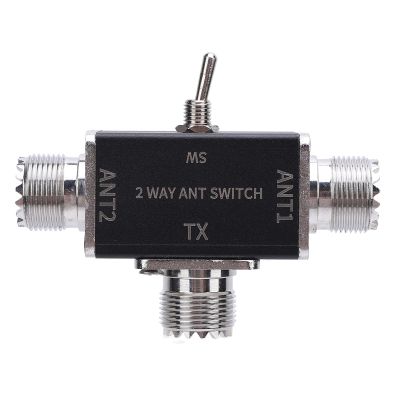 2 Way CB HAM Antennae Switch, Aluminum Alloy, 1-30MHz, 100W, Reverse Polarity Safety, IC 705 Shortwave Radio, Coaxial Antennae Switch, Foldable Tripod with Ground Safety,