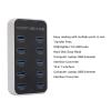 10 Port USB 3.0 Hub, USB Extender with DC12V-24V Power Supply, Multi Port Dock for Efficient Device Connection and Expansion view 2