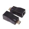 4k RJ45 Ports LAN Network Extension Up to 30m Over CAT5e / 6 UTP LAN Ethernet Cable HDMI-Compatible Extender Compatible with The HDTV HDPC(Black) view 1
