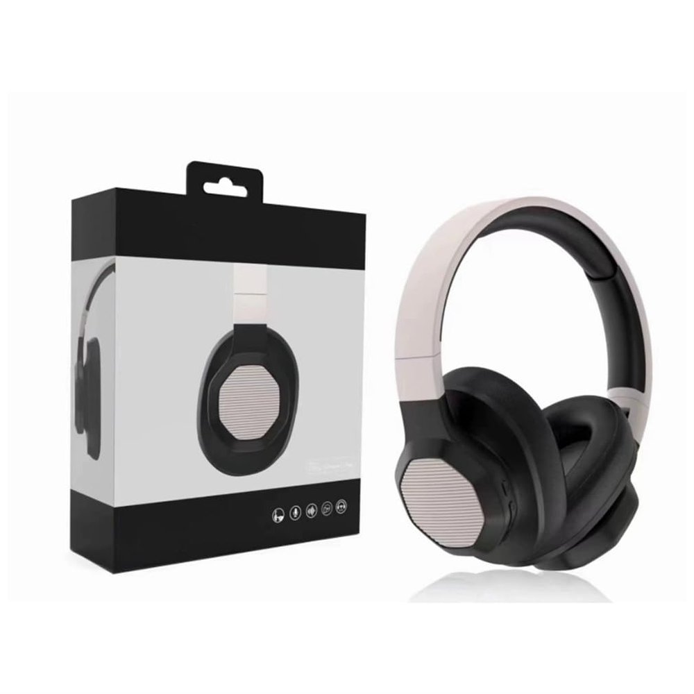 KSNWZ Bluetooth Headphones Over Ear, Foldable Lightweight Headset, Three Band Balanced Natural Sound and Large Dynamic Speakers, for Travel Office,Gray