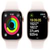 Apple Watch Series 10 [GPS, 42mm] - Rose Gold Aluminum Case with Light Blush Sport Band, S/M (Renewed Premium) view 3