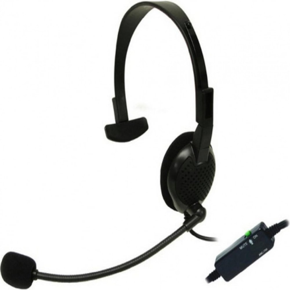 Alpha Communications TTU-NCHS Wired Headsets Unit for TTUs; Replacement Standard Wired Headset on The TTU Series Inside Master Stations; Monaural Analog PC Headset
