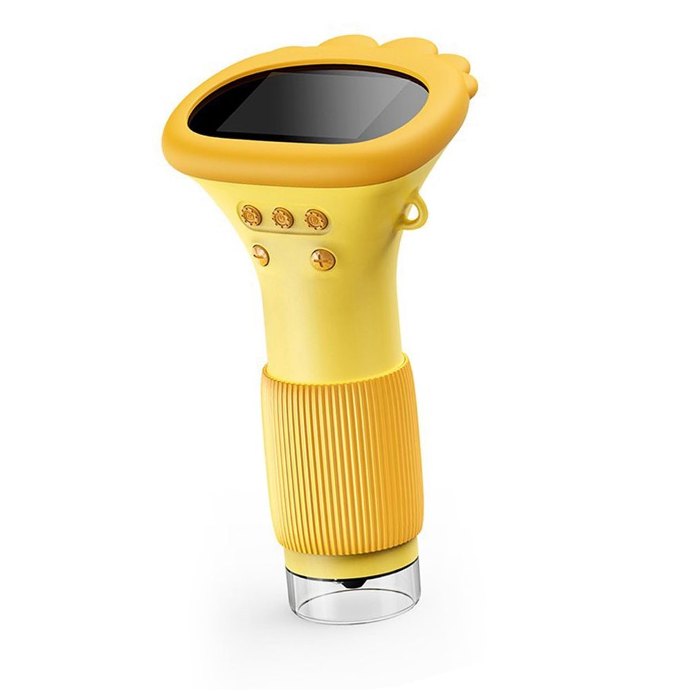 2in Screen Microscope with 1000X Zoom, Portable Handheld Microscope for Real Time Imaging, 8 LEDs, USB Connect for PC, HD Image Educational Fun (Orange)