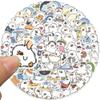 100PCS Cute Duck Small Stickers, Funny Duck Meme Stickers for Adults Teens Kids, Vinyl Waterproof Animal Stickers for Water Bottle,Laptop,Scrapbook,Duck Lovers Party Supplies (Small Duck) view 2