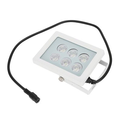 Cerlyiont DC12V IR Light, Infrared Light, 6 LEDs IR Light for Night Vision, Infrared Light for CCTV Security Camera, IP66 White Shell Fill Light