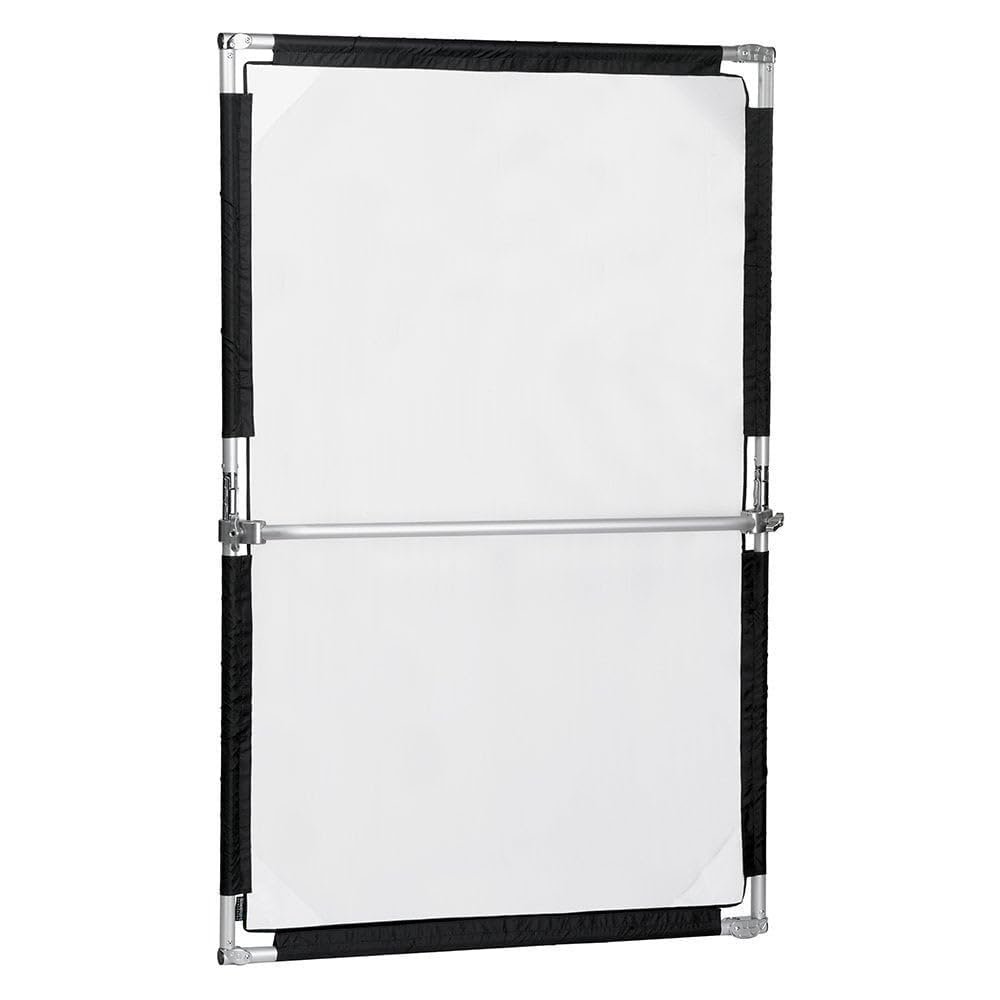 140 x 200 cm Pro Studio Solutions Sun Scrim - Collapsible Frame Diffusion & Silver-White Reflector Kit with Handle & Carry Bag