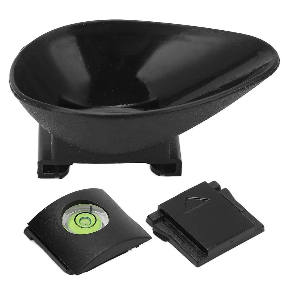 Viewfinder, View Finder Artist Viewfinder Plastic and Rubber with Cold Shoe Cover for Camera