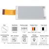 2.15inch E - Ink Display Module, Red Black White Yellow 4 Color with SPI Interface, 296 x 160 Pixel Resolution Compatible with HAT+ view 2
