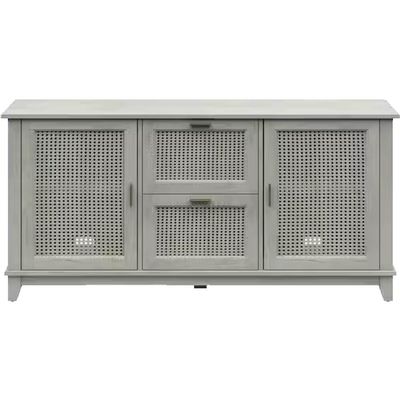 Twin Star Home OT610PO116 Sideboard Buffet - Fairfax Oak