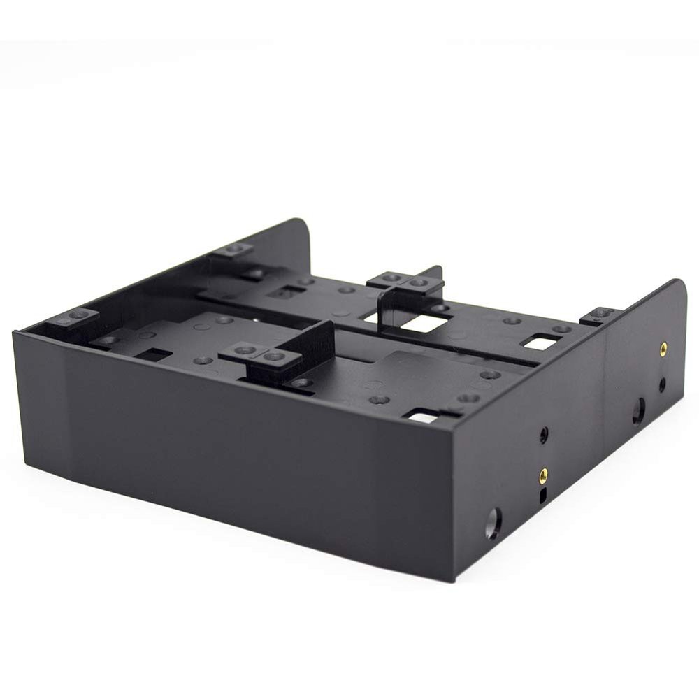 5.25 to 3.5 Bay Adapter, Drive Bays Bracket Hard Disk Drive Bracket 5.25 to 3.5/ 2.5 Bay Mounting Bracket Kit with Mounting Screws for Drive Bay Adapter Front Bay Mounting