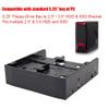 5.25 to 3.5 Bay Adapter, Drive Bays Bracket Hard Disk Drive Bracket 5.25 to 3.5/ 2.5 Bay Mounting Bracket Kit with Mounting Screws for Drive Bay Adapter Front Bay Mounting view 2