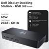 D3100 Dell Dock USB 3.0 Ultra HD/4K Triple Display - 1 Year Warranty with 65W Power Adapter + HDMI Cable + Display Port Cable + USB 3.0 Cable + Microfiber Cloth Included (Renewed) view 3